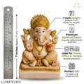 Divine Lord Ganesha Murti – 7 Inch Premium Hand-Painted Idol